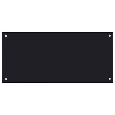 Musta keittiön roiskesuoja Ikovics 90x40cm (karkaistu lasi)