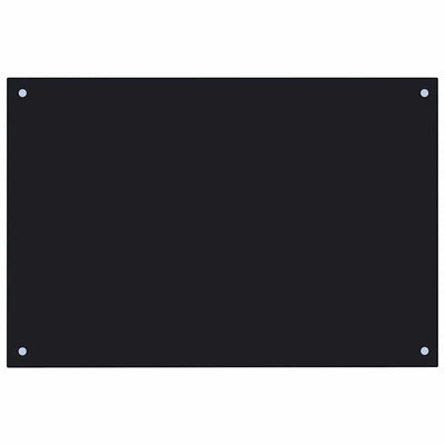 Musta keittiön roiskesuoja Ikovics 90x50cm (karkaistu lasi)