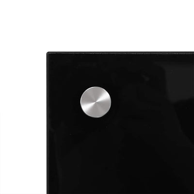 Musta keittiön roiskesuoja Ikovics 90x50cm (karkaistu lasi)