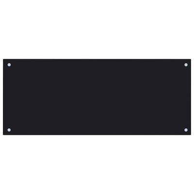 Musta keittiön roiskesuoja Ikovics 100x40cm (karkaistu lasi)