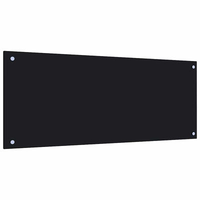 Musta keittiön roiskesuoja Ikovics 100x40cm (karkaistu lasi)