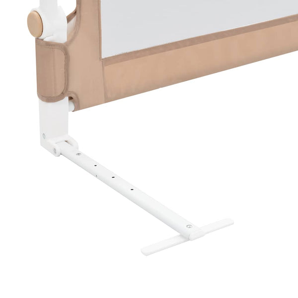 Ruskeanharmaa turvalaita sänkyyn polyesteri Cirligeriu 150x42cm