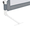 Turvalaita sänkyyn polyesteri 102x42 cm harmaa