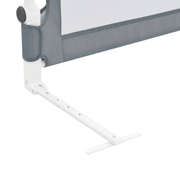 Turvalaita sänkyyn polyesteri 102x42 cm harmaa