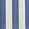 140010 vidaXL Awning Top Sunshade Canvas Navy Blue and White 4x3 m
