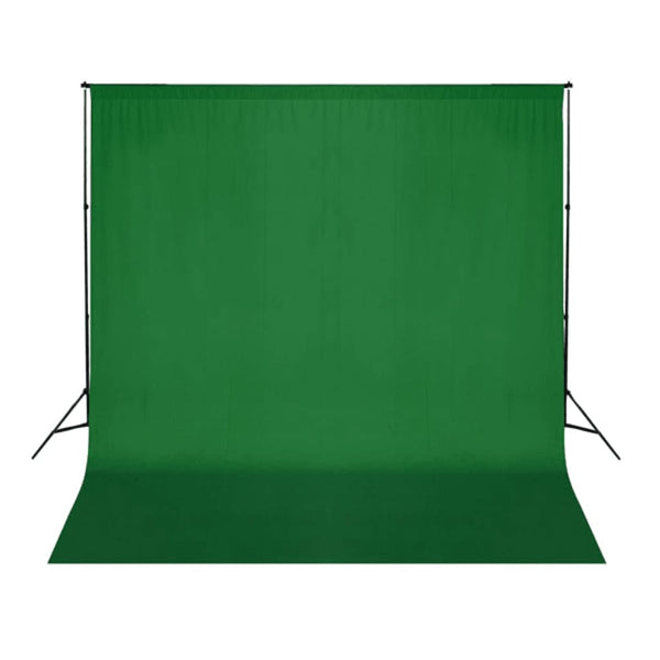 Taustakangas puuvilla ei telinettä vihreä 300x300 cm chromakey