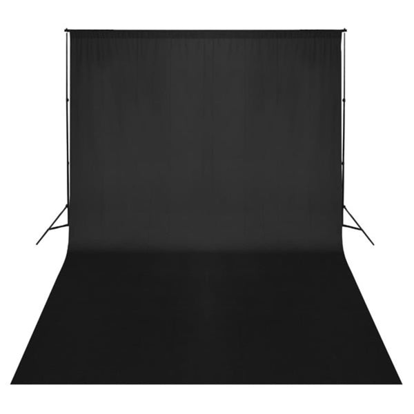 Taustakangas puuvilla ei telinettä musta 500x300 cm