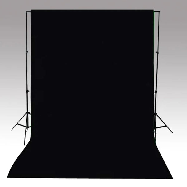 Taustakangas puuvilla ei telinettä musta 500x300 cm