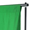 Taustakangas puuvilla vihreä 600x300 cm chromakey