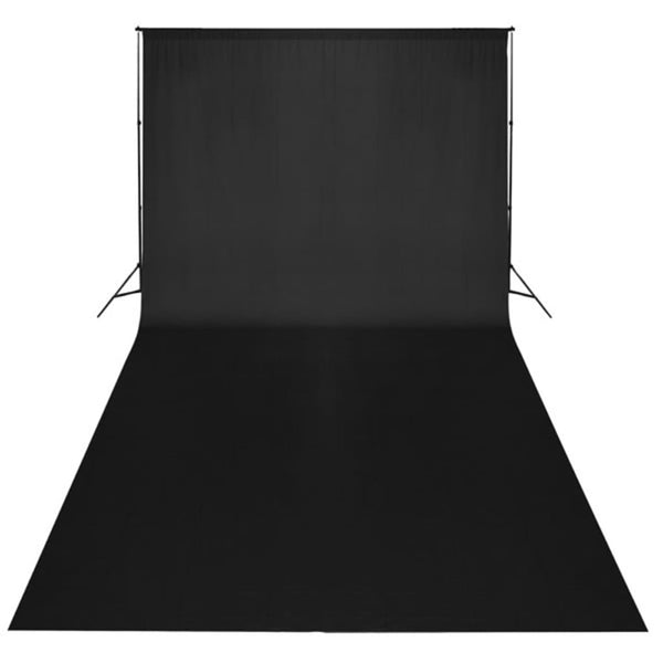 Taustakangas puuvilla ei telinettä musta 600x300 cm