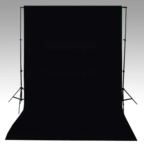 Taustakangas puuvilla ei telinettä musta 600x300 cm