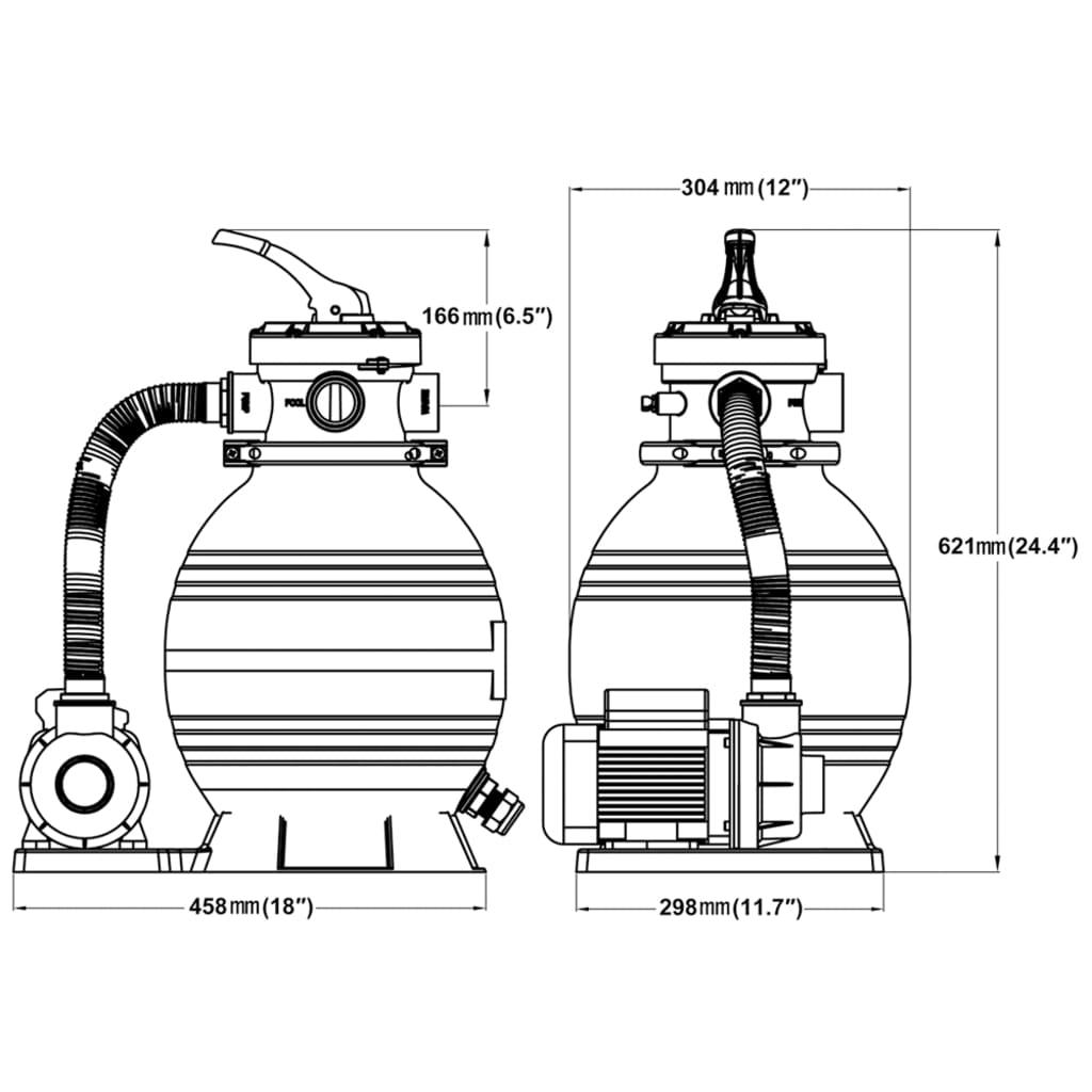Hiekkasuodatinpumppu Ifrem 400 W 11000 l/h