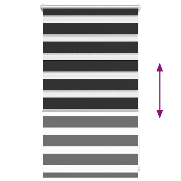 Musta zebra rullakaihdin Seusen 50x100cm