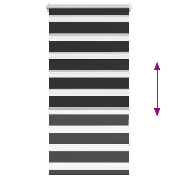 Musta zebra rullakaihdin Seusen 60x120cm