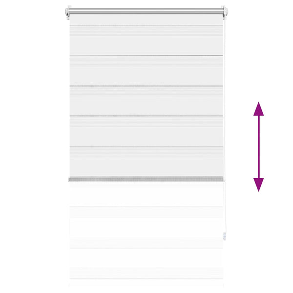 Valkoinen zebra rullakaihdin Seusen 90x150cm