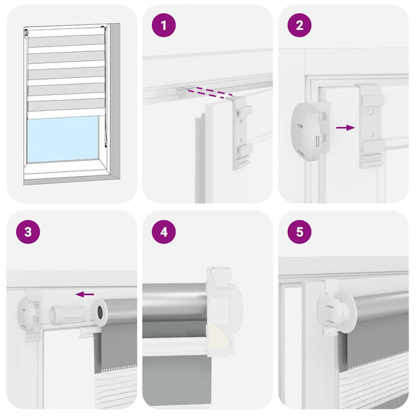 Musta zebra rullakaihdin Seusen 90x150cm