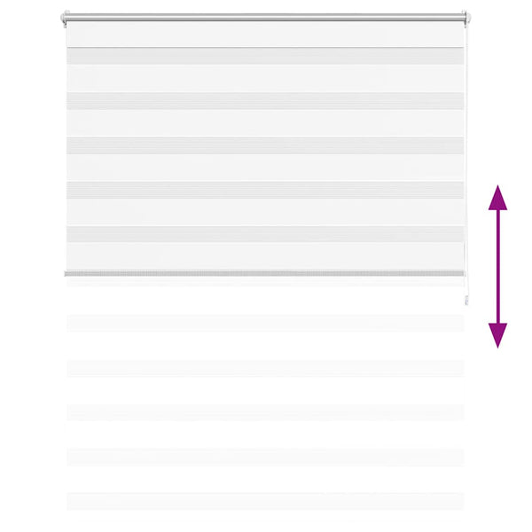 Valkoinen zebra rullakaihdin Seusen 120x175cm