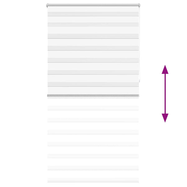 Valkoinen zebra rullakaihdin Seusen 120x230cm