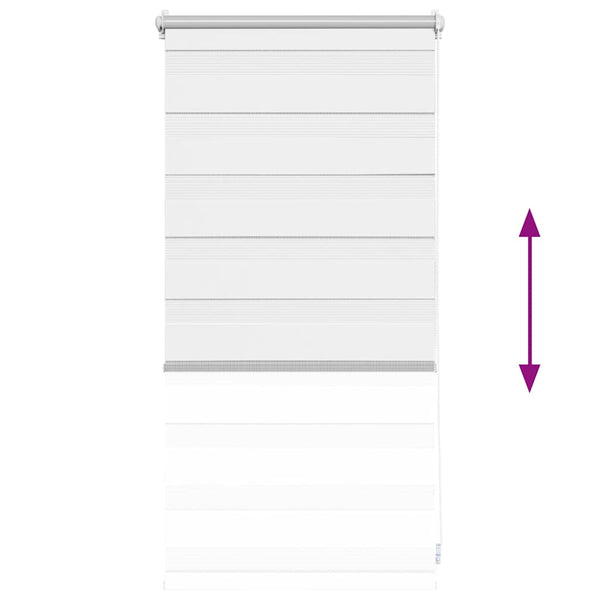 Valkoinen zebra rullakaihdin Seusen 40x100cm