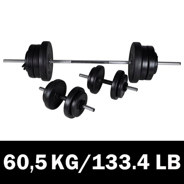 Painonnostotanko ja Käsipaino Sarja 60,5 kg