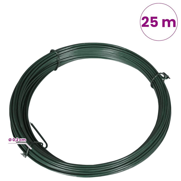 Aidan sidelanka 25 m teräs 1,4/2 mm vihreä