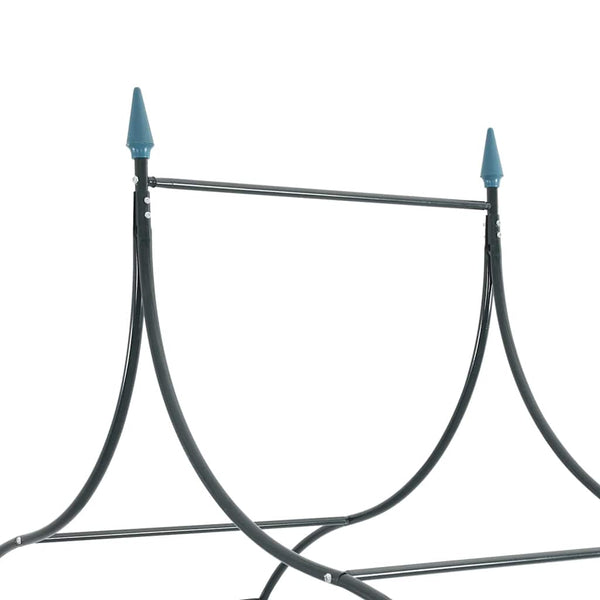 Tummanvihreä puutarhakaari keihässuunnittelu köynnöskasveille Ateluta