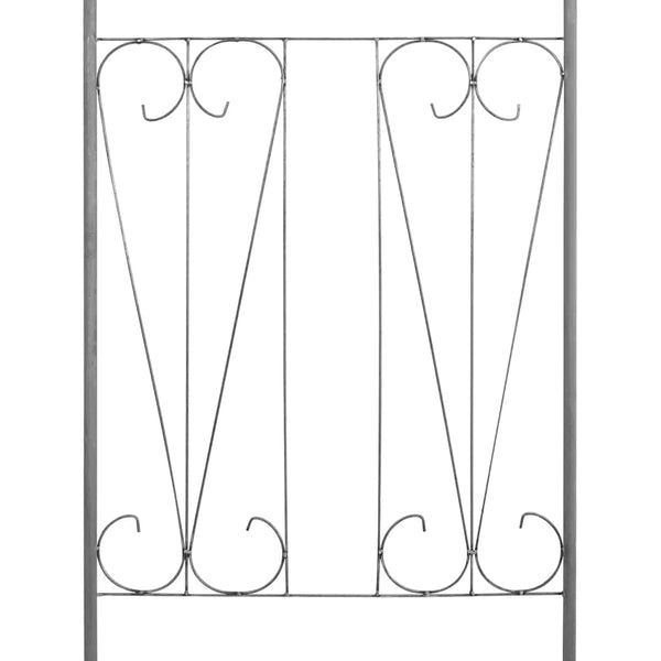 Tummanvihreä puutarhakaari keihässuunnittelu köynnöskasveille Ateluta