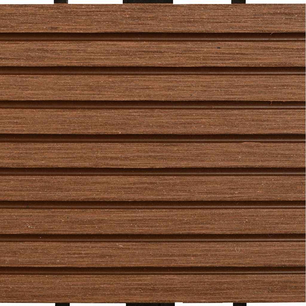 Ruskea wpc tiilet Margaritis 30x30cm (11 kpl 1m2)
