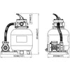 Hiekkasuodatinpumppu 600 W 17000 l/h