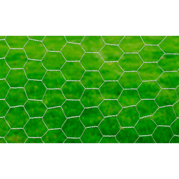 Kanaverkko galvanoitu teräs 25x0,75 m hopea