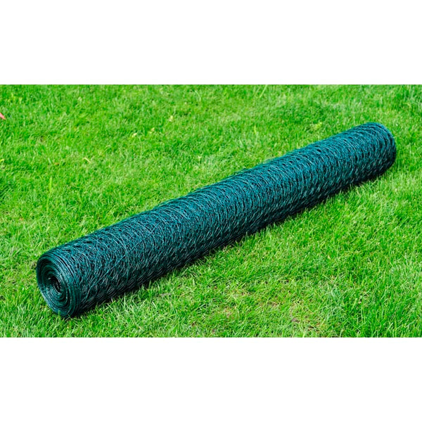 Kanaverkko PVC pinnoitteella 25x0,5 m vihreä
