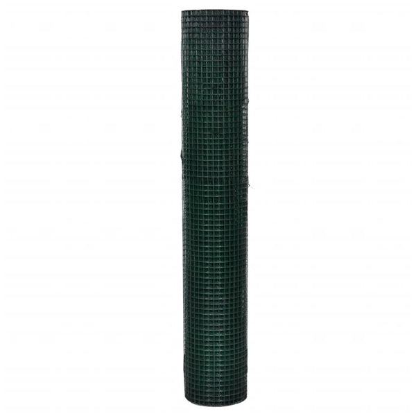 Kanaverkko galvanoitu PVC pinnoitteella 10x1 m vihreä