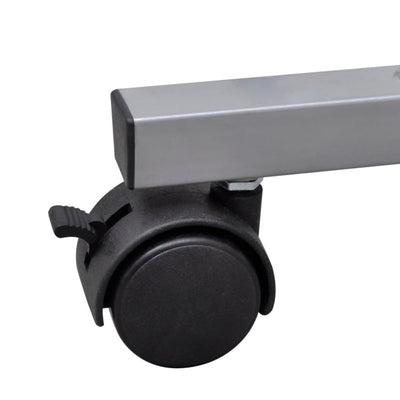 Valkoinen tietokonepöytä ulosvedettävällä näppäimistötasolla Wartan