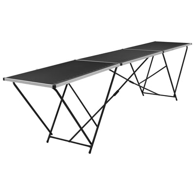 Taittuva tapetointipöytä MDF ja alumiini 300x60x78 cm
