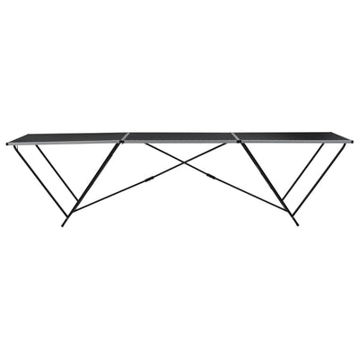 Taittuva tapetointipöytä MDF ja alumiini 300x60x78 cm