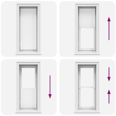 Valkoinen plisse kaihdin Mahamad 40x100cm (laskosverhot)