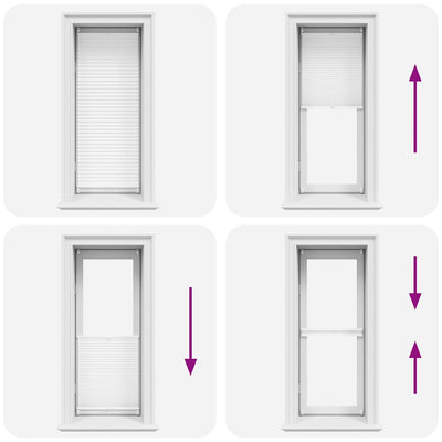 Valkoinen plisse kaihdin Mahamad 50x100cm (laskosverhot)