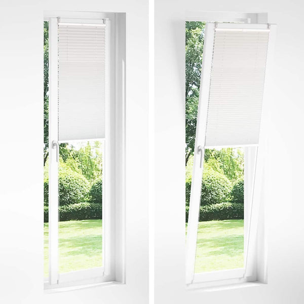 Plisse Kaihdin 60x200cm Valkoinen Laskosverhot