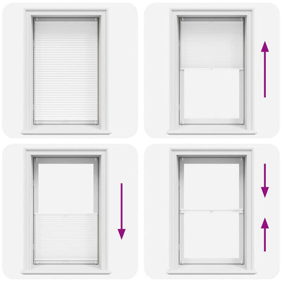 Valkoinen plisse kaihdin Mahamad 90x150cm (laskosverhot)