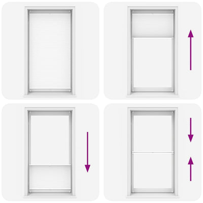 Valkoinen plisse kaihdin Mahamad 100x200cm (laskosverhot)