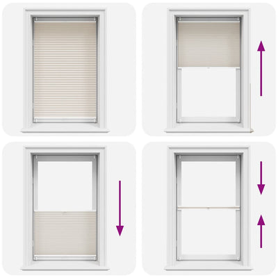 Kermanvärinen plisse kaihdin Mahamad 70x125cm