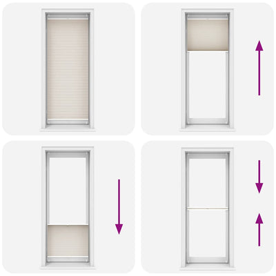 Kermanvärinen plisse kaihdin Mahamad 70x200cm