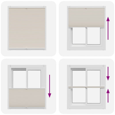 Kermanvärinen plisse kaihdin Mahamad 110x150cm
