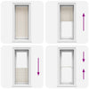 Plisse-verho 40x100cm kerma