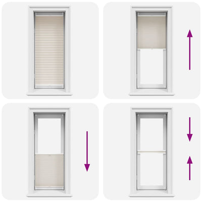 Kermanvärinen plisse kaihdin Mahamad 40x125cm