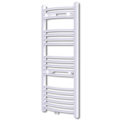 Kylpyhuoneen Keskuslämmitys Pyyheteline Kaareva 600 x 1160 mm Sivu- & Keskiliittimet