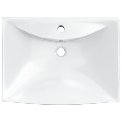 Ylellinen Keraaminen Pesuallas Suorakulmio Ylivuotoaukko ja Hanareikä