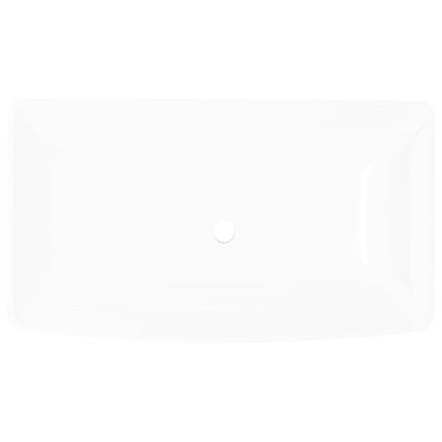 Ylellinen Keraaminen Pesuallas Neliö Lavuaari Valkoinen 71 x 39 cm