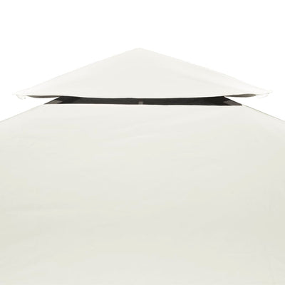 Huvimajan vaihtokatto 310 g/m² kermanvalkoinen 3 x 4 m