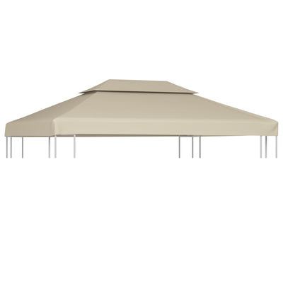 Huvimajan vaihtokatto 310 g/m² Beige 3 x 4 m